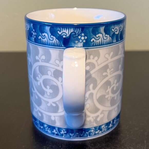 SEOKCHON LOKO Sweet Porcelain Cup / Mug ~ Blue & Gray. Water Aesthetic ~ Korea - Picture 7 of 11